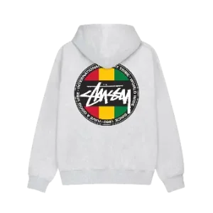 Stussy Bianco Con Zip Felpa con cappuccio