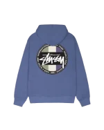 Stussy Blu Con Zip Felpa con cappuccio