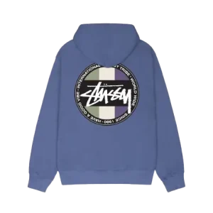 Stussy Blu Con Zip Felpa con cappuccio