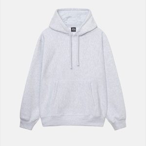 Stussy Bianco Applicazione Felpa con cappuccio