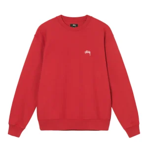 Garment Dyed Stock Logo Crew Red