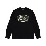 Stussy Maglietta Pitstop Ls-Nero