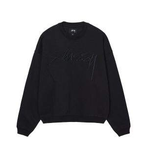 Stussy Maglietta Pitstop Ls-Nero