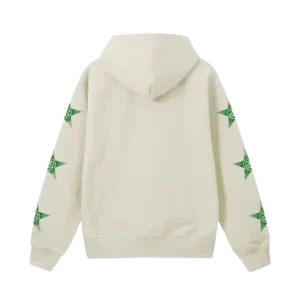 Stussy Crema Con Zip Felpa con cappuccio