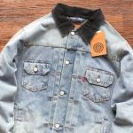 Stussy Giacca in denim camionista con stampa in rilievo X Levis