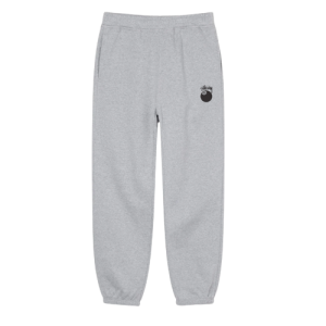 Stussy Pantaloni grigi con logo 8 Ball