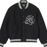 Stussy Giacca college nera estetica